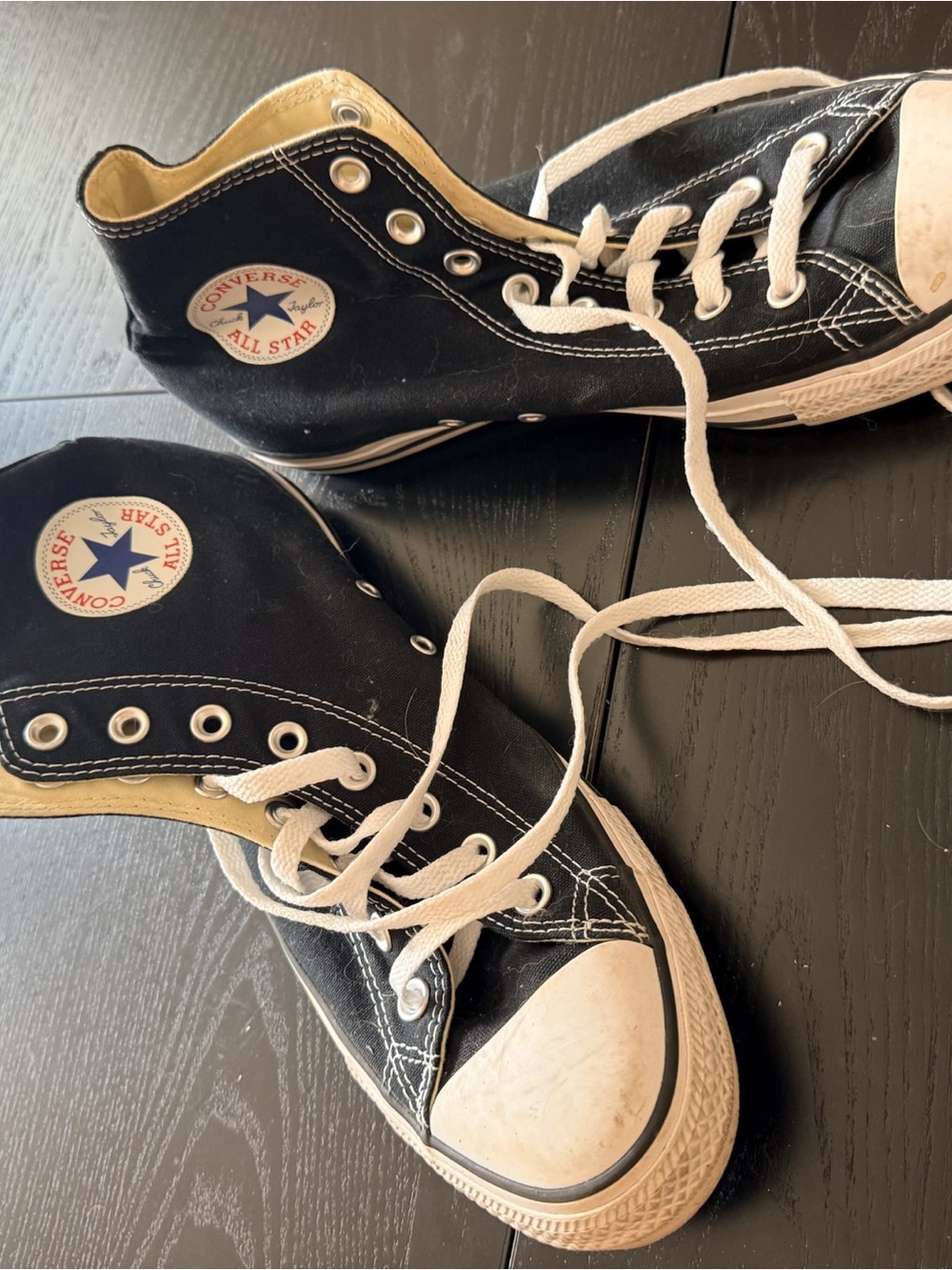 Converse Black & White High-Top Sneakers